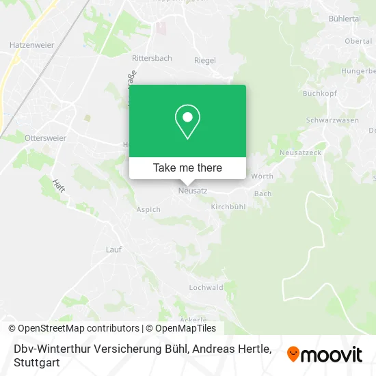 Карта Dbv-Winterthur Versicherung Bühl, Andreas Hertle