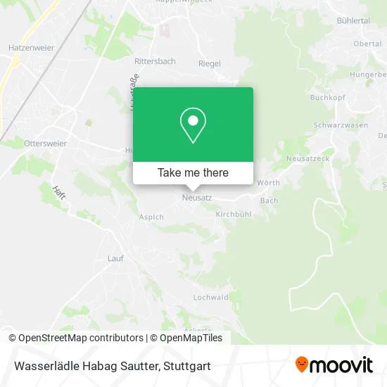 Карта Wasserlädle Habag Sautter