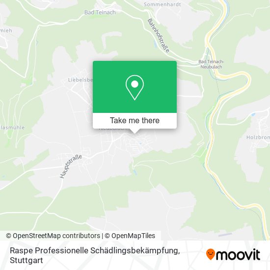 Raspe Professionelle Schädlingsbekämpfung map