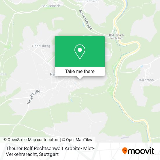 Theurer Rolf Rechtsanwalt Arbeits- Miet- Verkehrsrecht map