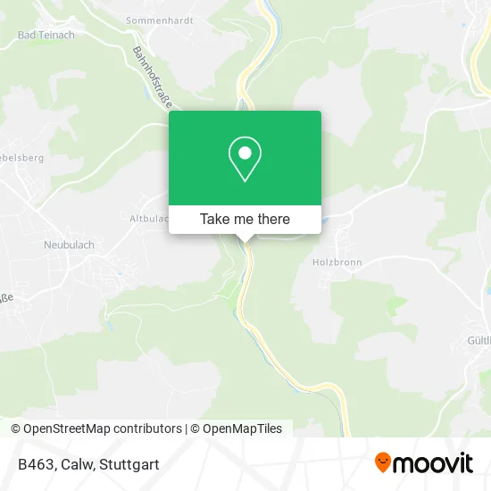 Карта B463, Calw