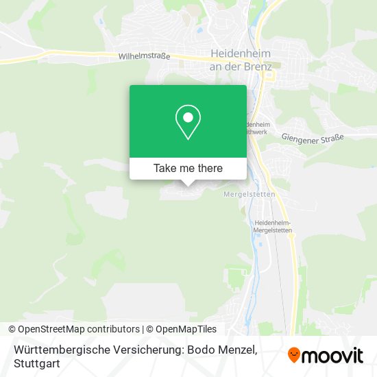 Württembergische Versicherung: Bodo Menzel map