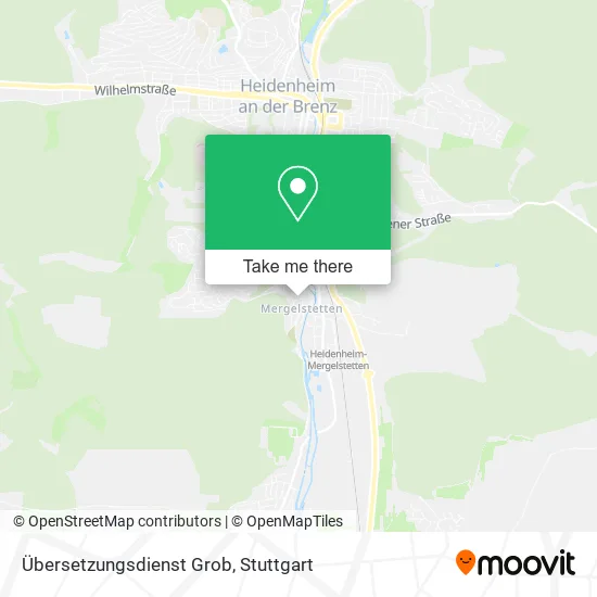 Карта Übersetzungsdienst Grob