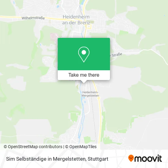 Карта Sim Selbständige in Mergelstetten