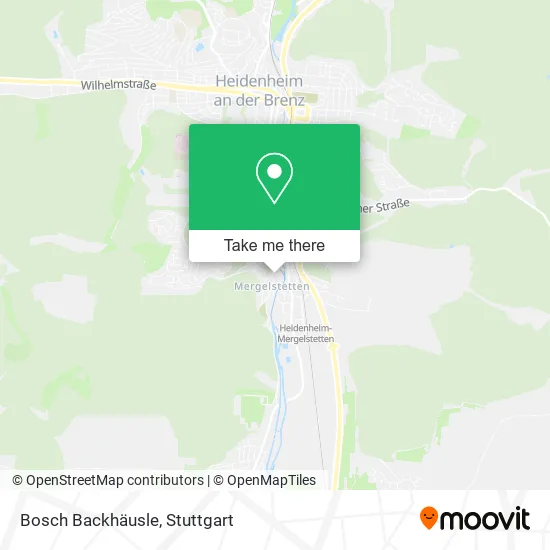 Карта Bosch Backhäusle
