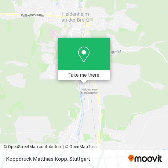 Koppdruck Matthias Kopp map