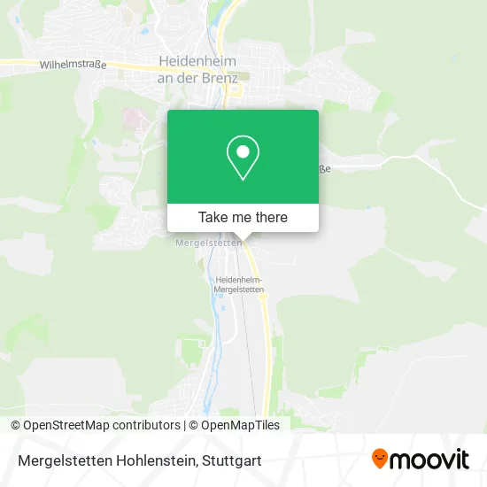 Карта Mergelstetten Hohlenstein
