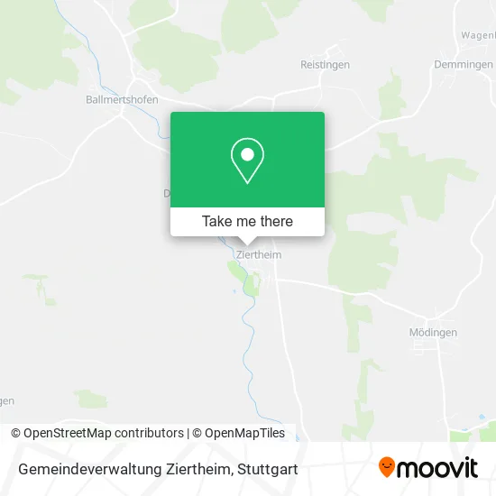 Карта Gemeindeverwaltung Ziertheim