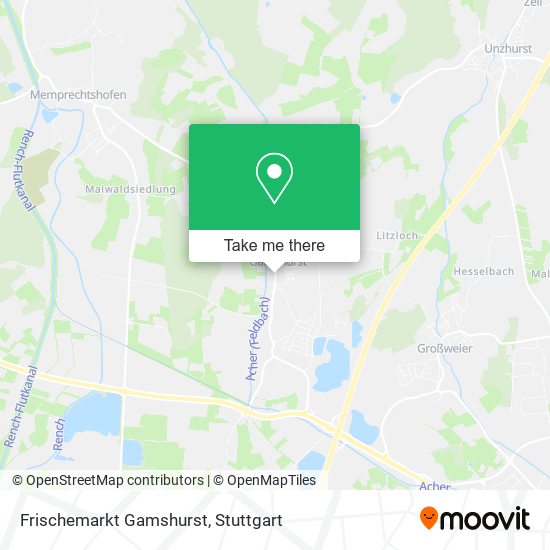 Frischemarkt Gamshurst map