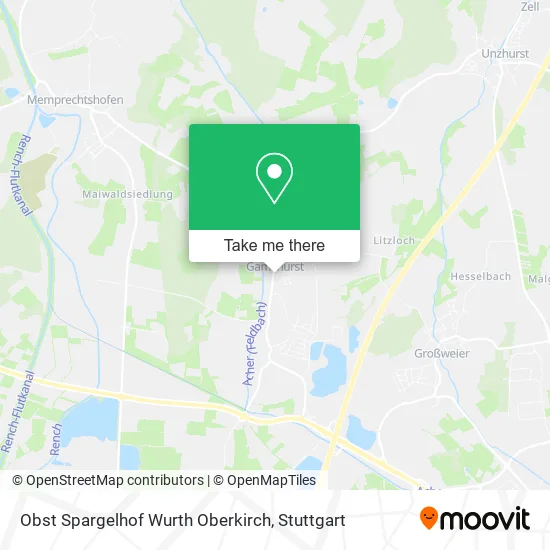 Карта Obst Spargelhof Wurth Oberkirch