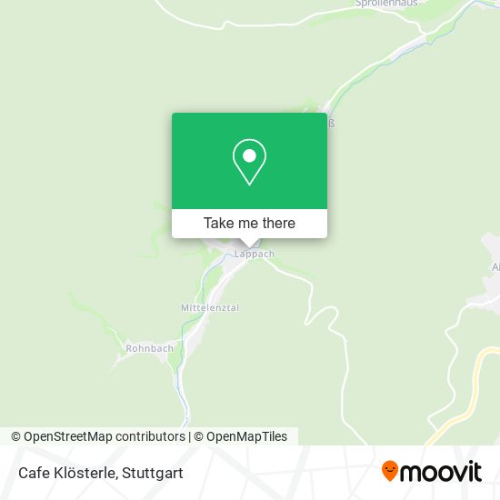 Cafe Klösterle map