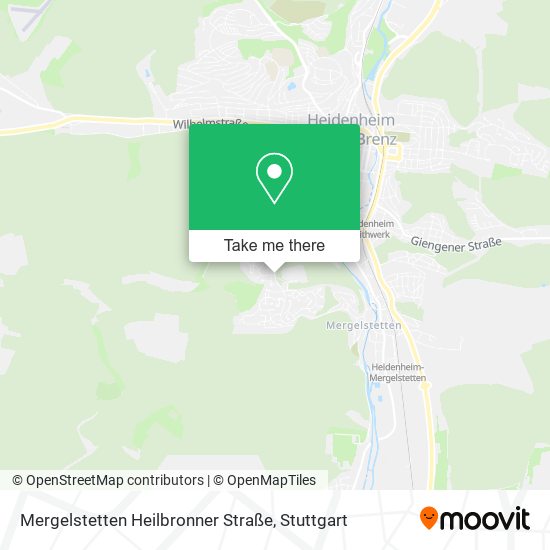 Mergelstetten Heilbronner Straße map