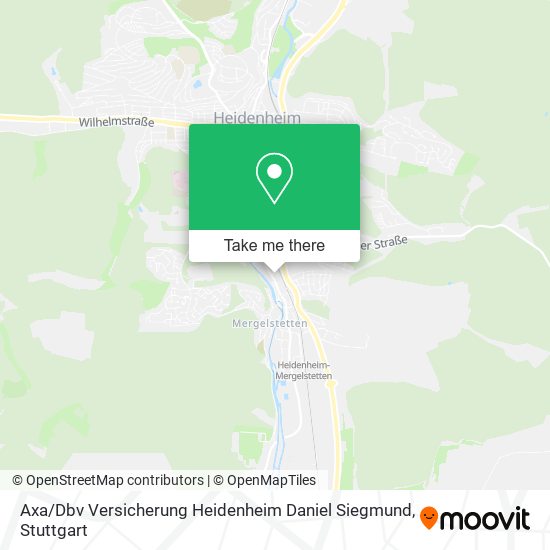 Карта Axa / Dbv Versicherung Heidenheim Daniel Siegmund