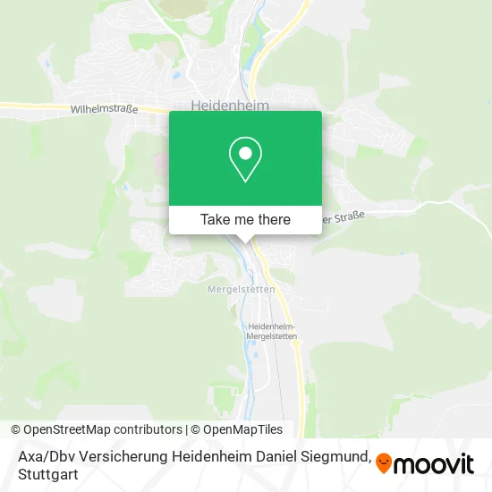 Карта Axa / Dbv Versicherung Heidenheim Daniel Siegmund
