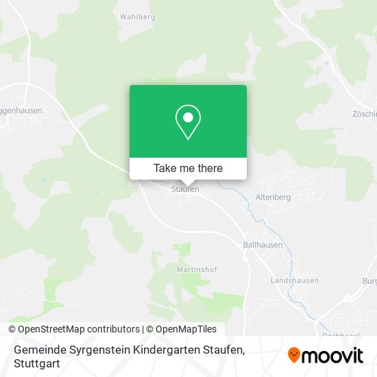 Gemeinde Syrgenstein Kindergarten Staufen map