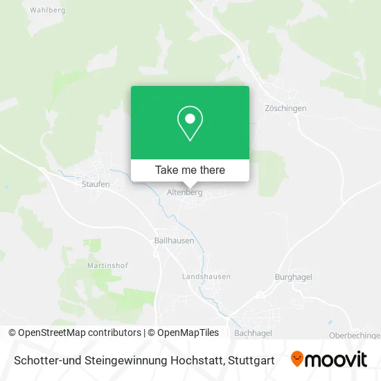 Карта Schotter-und Steingewinnung Hochstatt