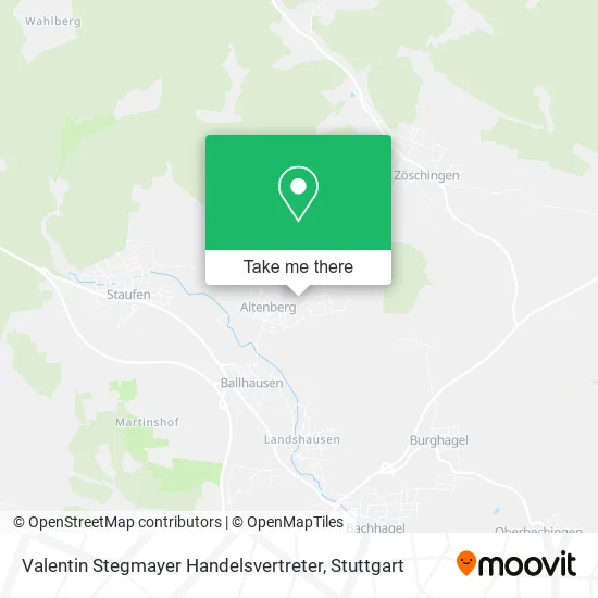 Карта Valentin Stegmayer Handelsvertreter