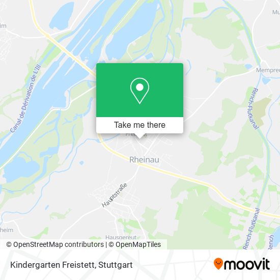 Kindergarten Freistett map