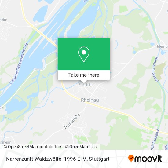 Narrenzunft Waldzwölfel 1996 E. V. map