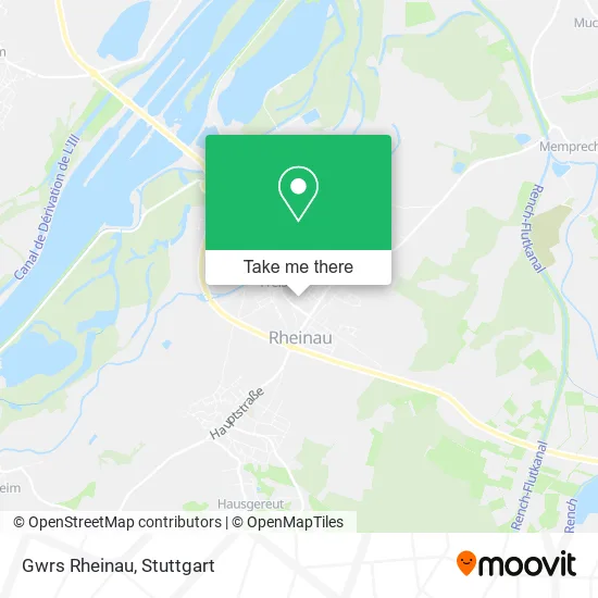 Карта Gwrs Rheinau