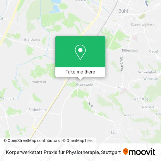 Карта Körperwerkstatt Praxis für Physiotherapie
