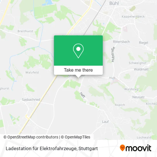 Карта Ladestation für Elektrofahrzeuge