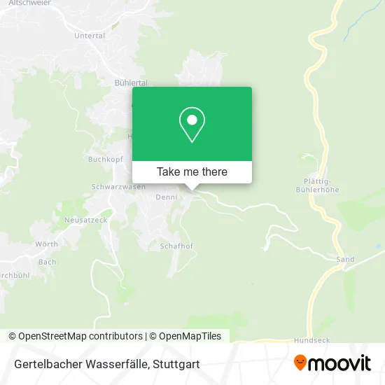 Карта Gertelbacher Wasserfälle