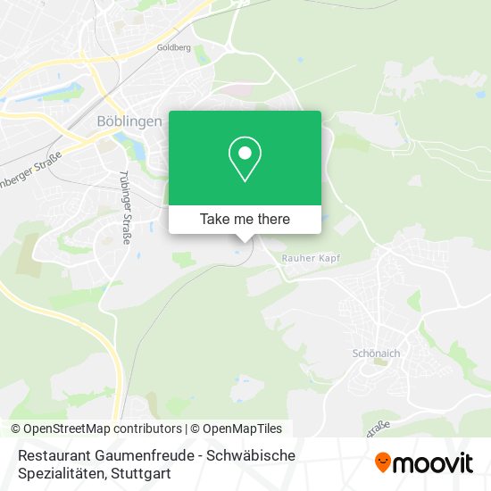 Карта Restaurant Gaumenfreude - Schwäbische Spezialitäten