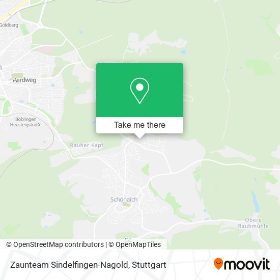 Карта Zaunteam Sindelfingen-Nagold