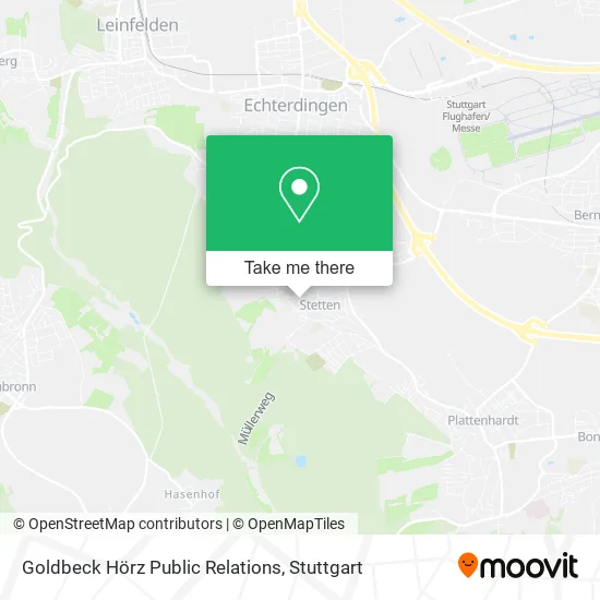 Карта Goldbeck Hörz Public Relations