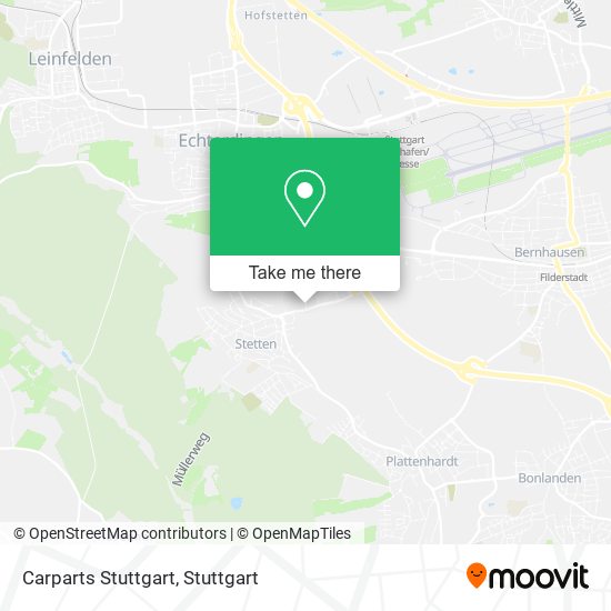 Carparts Stuttgart map