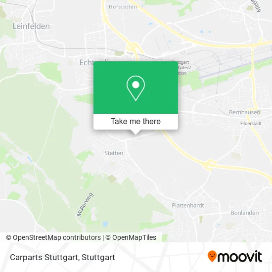 Карта Carparts Stuttgart