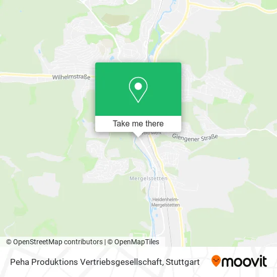 Карта Peha Produktions Vertriebsgesellschaft