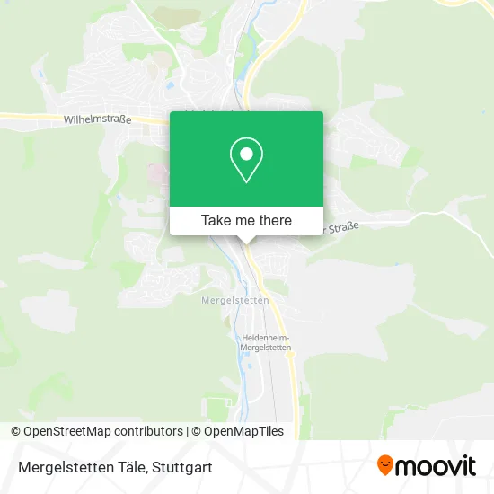 Карта Mergelstetten Täle