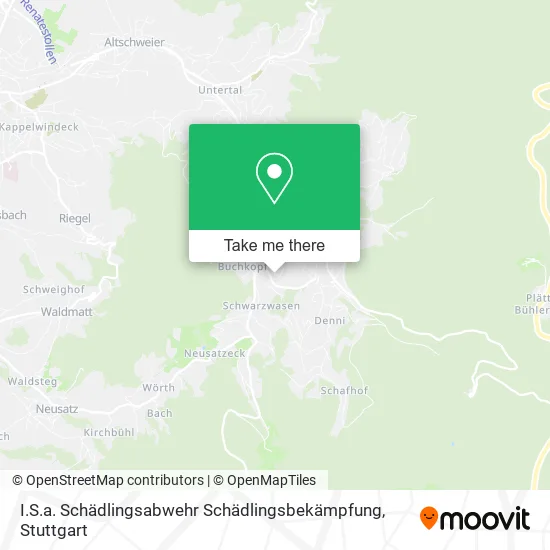 Карта I.S.a. Schädlingsabwehr Schädlingsbekämpfung