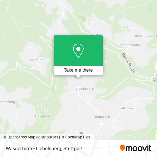 Wasserturm - Liebelsberg map