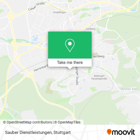 Sauber Dienstleistungen map