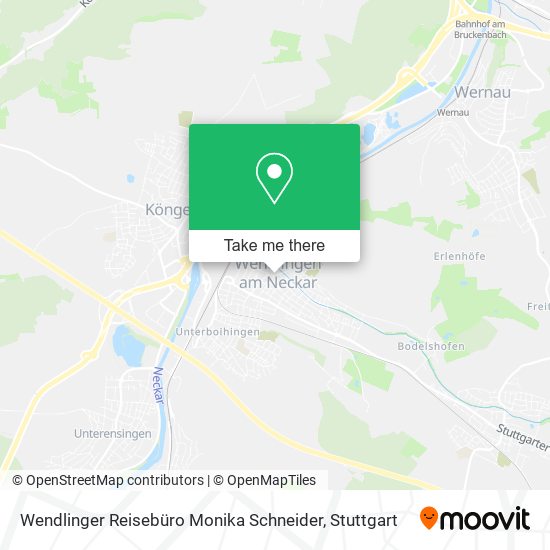 Wendlinger Reisebüro Monika Schneider map