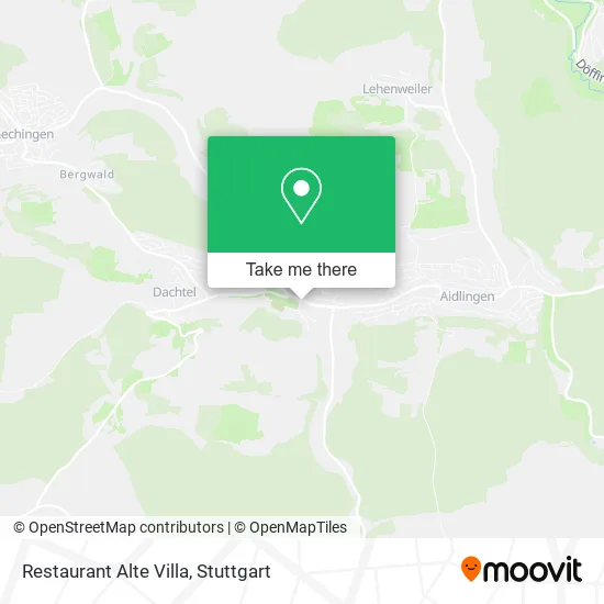 Карта Restaurant Alte Villa
