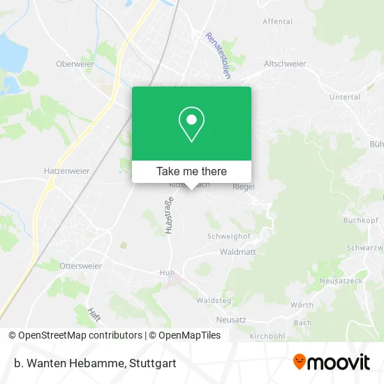 Карта b. Wanten Hebamme