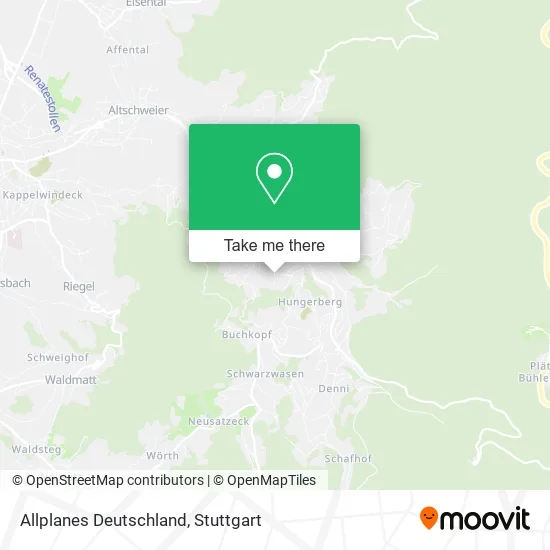 Карта Allplanes Deutschland