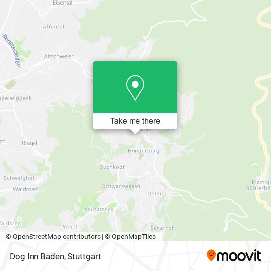 Dog Inn Baden map