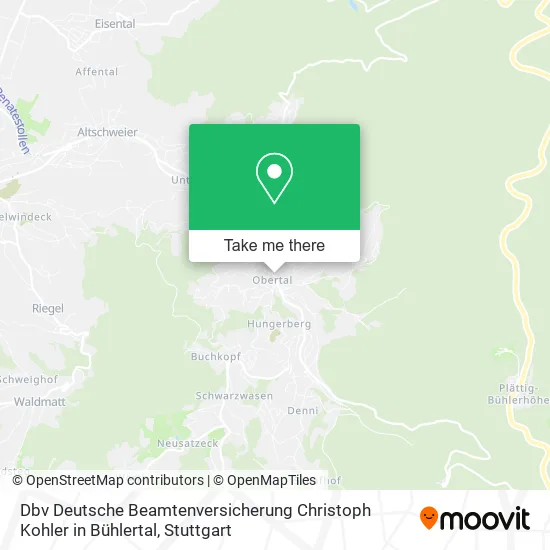 Карта Dbv Deutsche Beamtenversicherung Christoph Kohler in Bühlertal