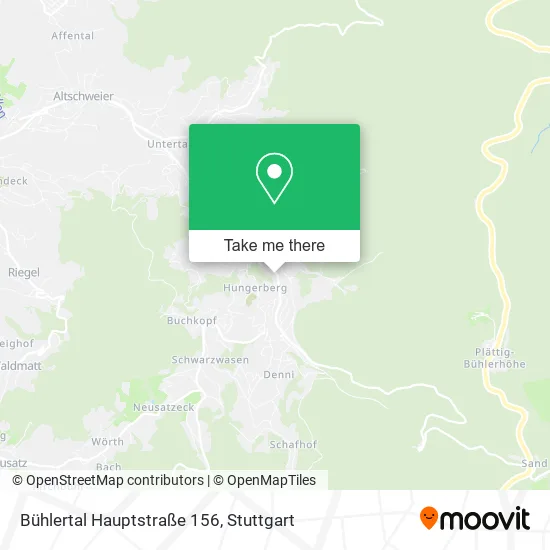 Карта Bühlertal Hauptstraße 156