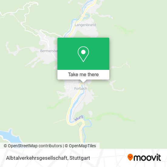 Albtalverkehrsgesellschaft map