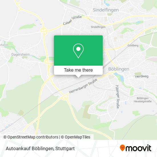 Карта Autoankauf Böblingen