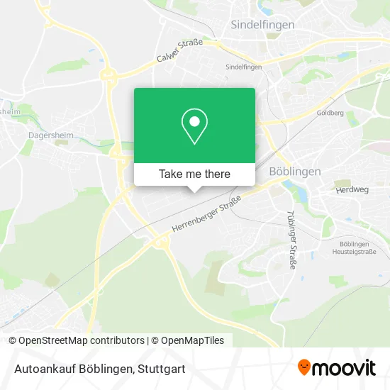 Карта Autoankauf Böblingen