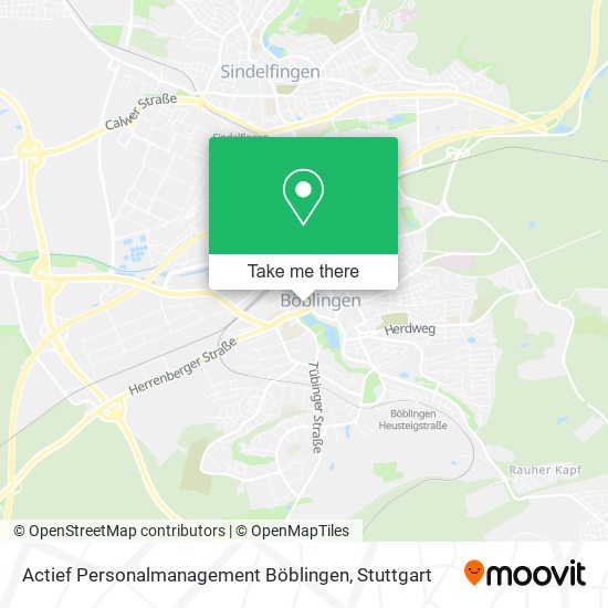 Карта Actief Personalmanagement Böblingen