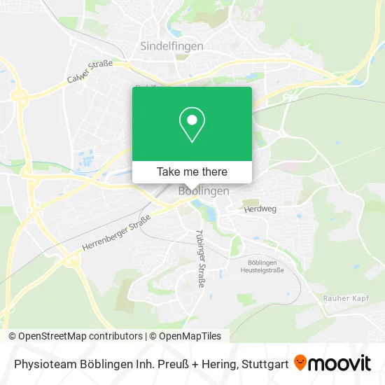 Карта Physioteam Böblingen Inh. Preuß + Hering