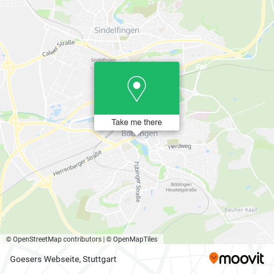 Goesers Webseite map